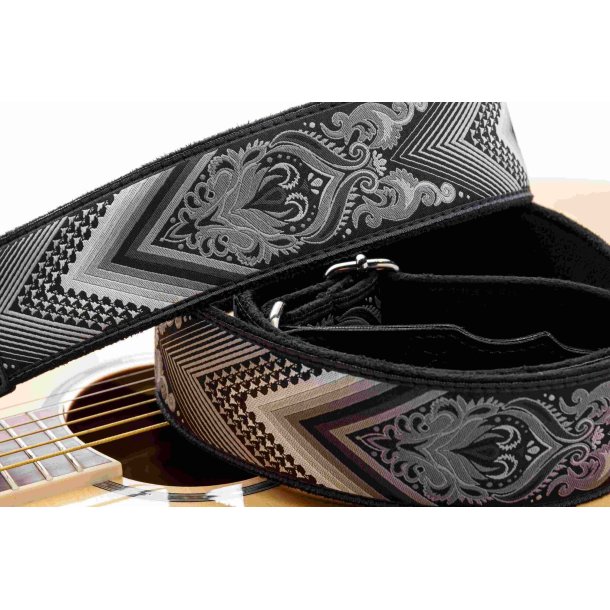 RightOn! Arrow Black Guitar Strap